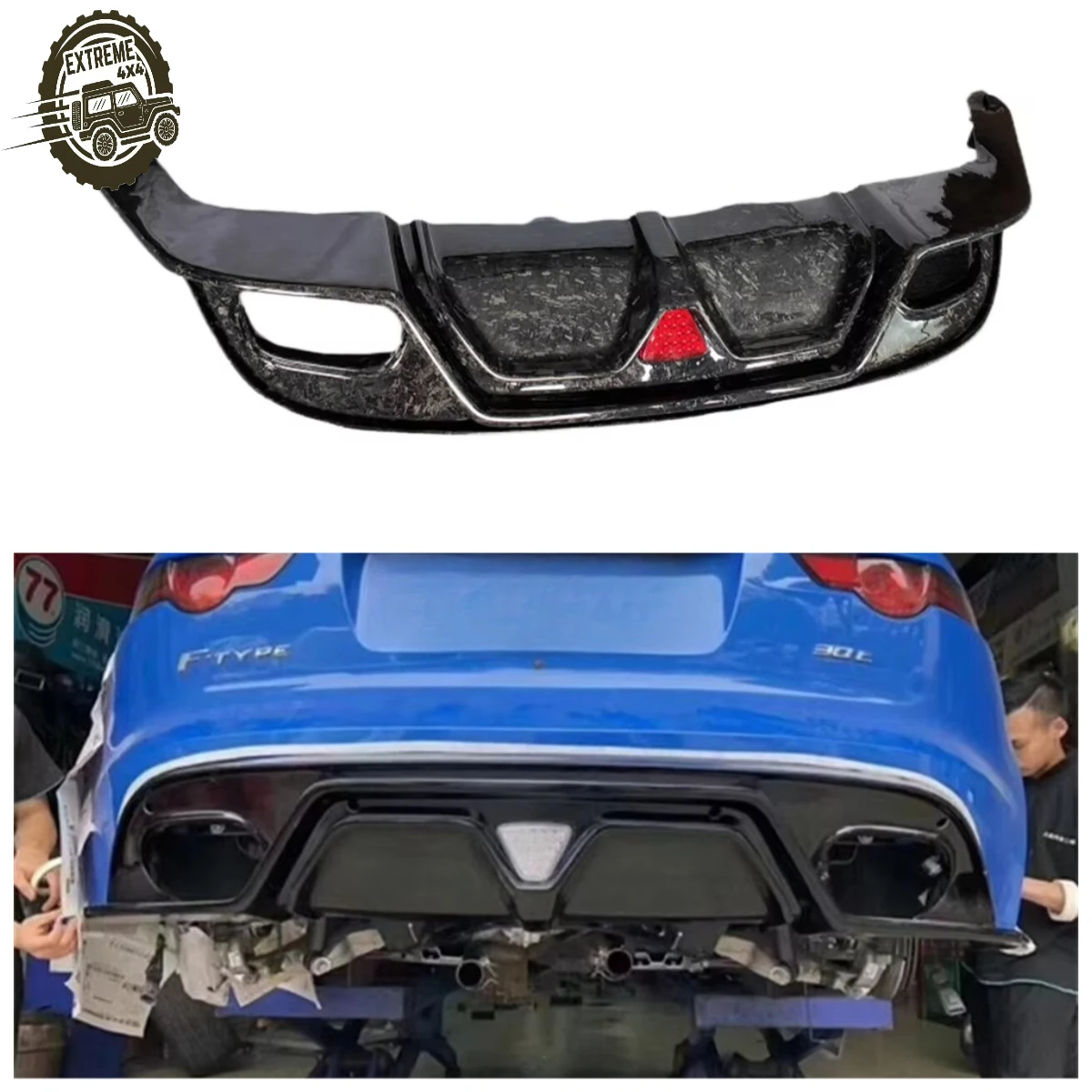 For F-type 2013-2019 Forged Carbon Fiber LED Light Rear Diffuser Body Kit
For F-type 2013-2019 Forged Carbon Fiber LED Light Rear Diffuser Body Kit