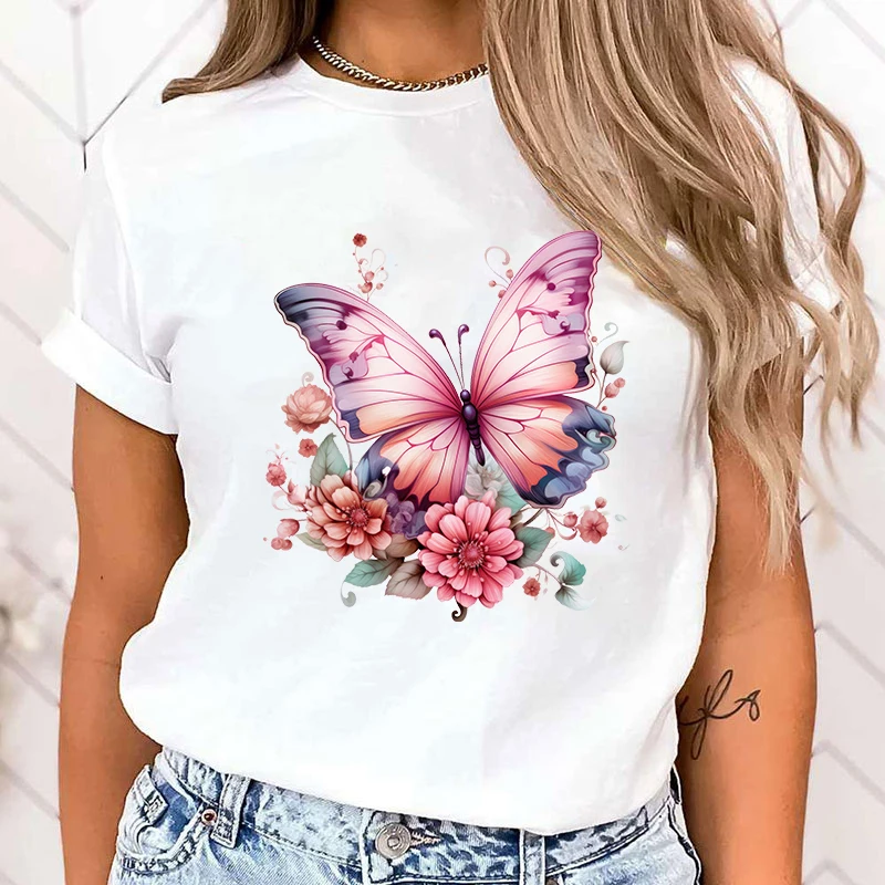 (High Quality Clothes)13 Colors Women Fashion Short Sleeve Tee Shirt Butterfly Print T Shirt Casual Loose Summer Cool T-Shirt
(High Quality Clothes)13 Colors Women Fashion Short Sleeve Tee Shirt Butterfly Print T Shirt Casual Loose Summer Cool T-Shirt