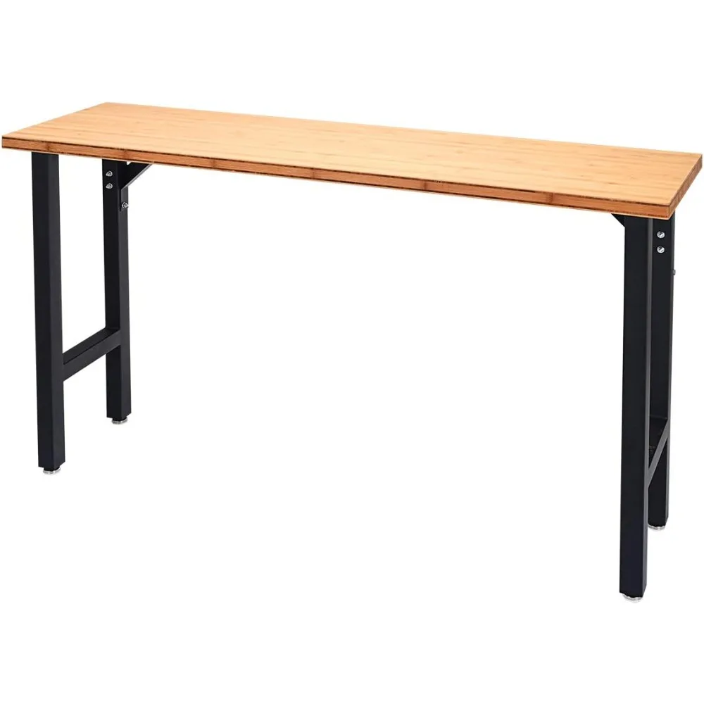 65" Bamboo Top Work Bench,Heavy-Duty Steel Garage Workbench Triangle Reinforcement Work Table Hardwood Workstation,Easy Assembly
65" Bamboo Top Work Bench,Heavy-Duty Steel Garage Workbench Triangle Reinforcement Work Table Hardwood Workstation,Easy Assembly