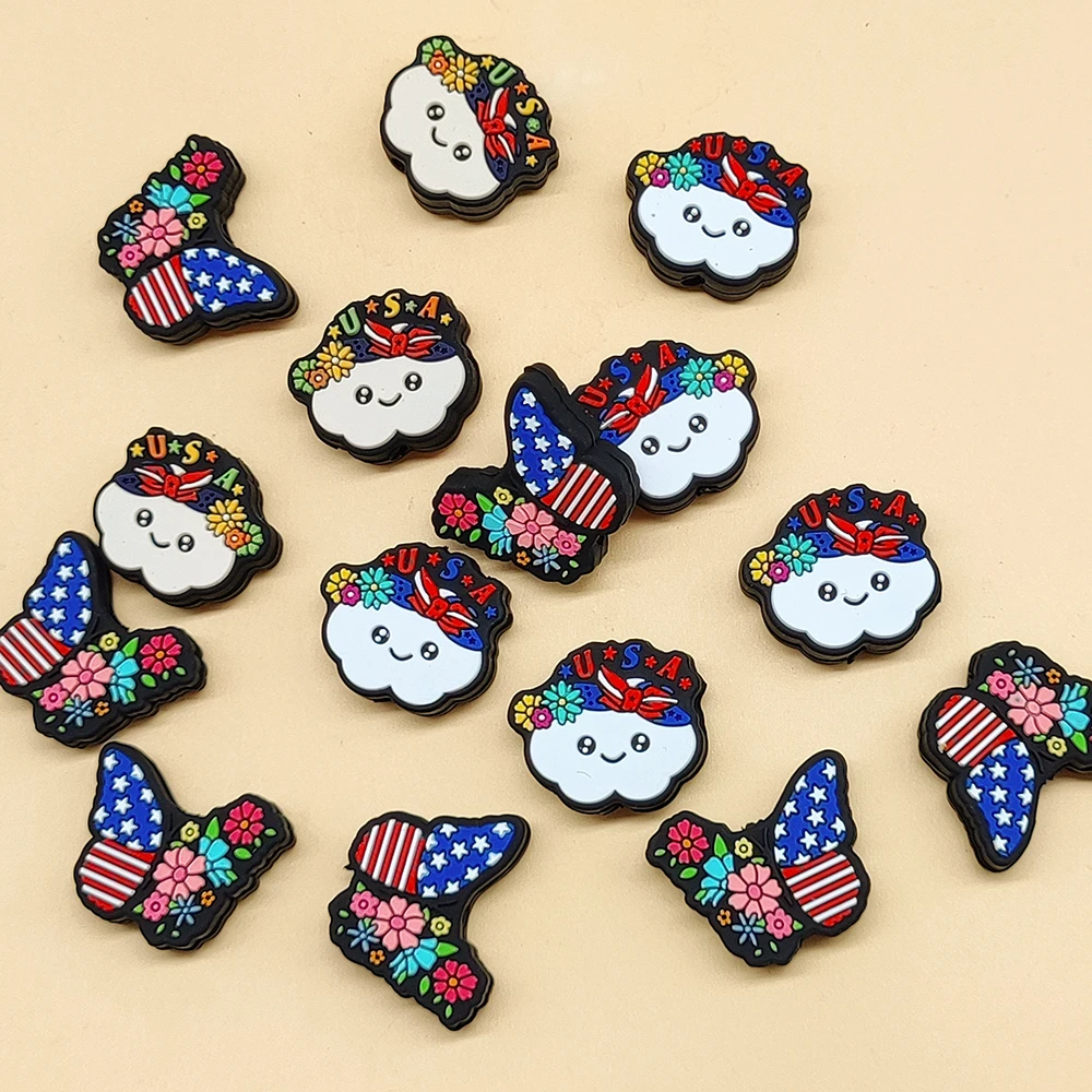 New Release Patterned Butterfly Shape Food Grade Silicone Animals Focals Beads For Beadable Pens
New Release Patterned Butterfly Shape Food Grade Silicone Animals Focals Beads For Beadable Pens