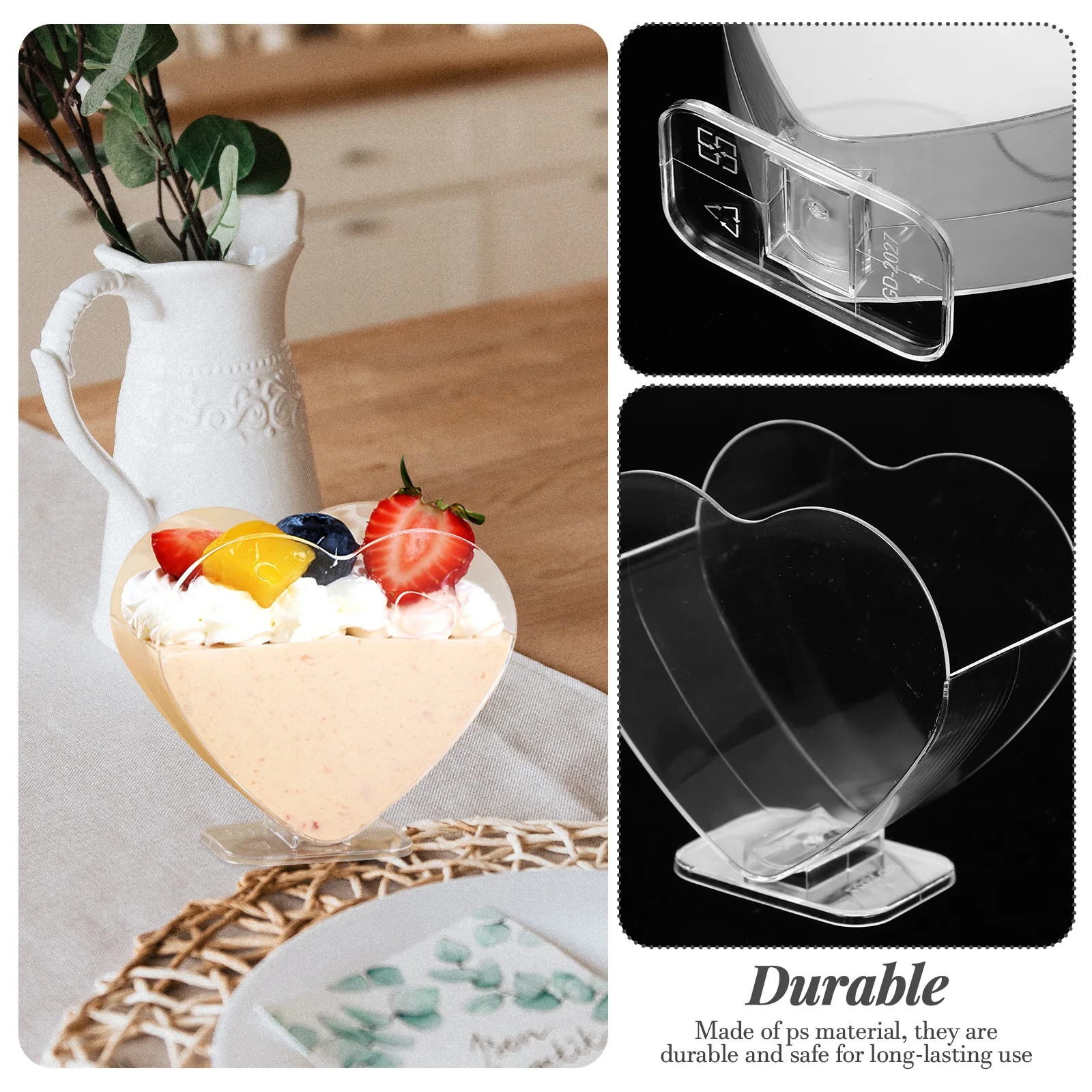 40 Pcs Shaped Cup Cake Storage Cups Clear Plastic Dessert Containers for Ice Cream Cake Storage Mini Size
40 Pcs Shaped Cup Cake Storage Cups Clear Plastic Dessert Containers for Ice Cream Cake Storage Mini Size
