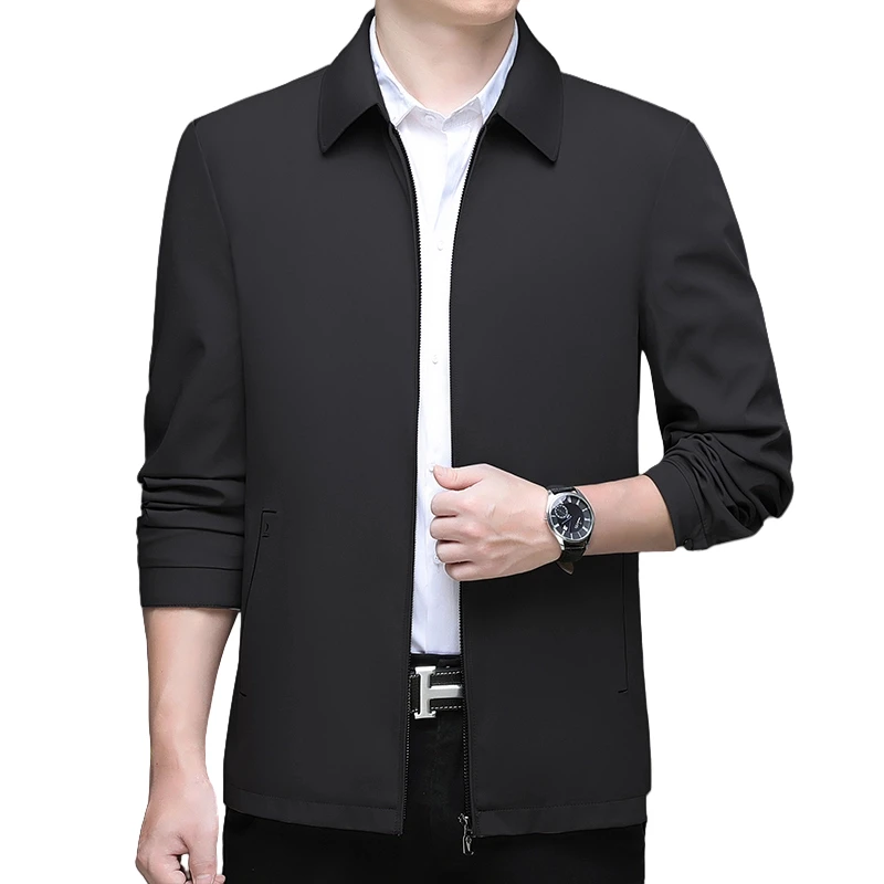 Men Classic Spring Autumn Collar Jacket Middle Aged and Young Dad's Clothing Business and Leisure Loose Versatile Windbreaker
Men Classic Spring Autumn Collar Jacket Middle Aged and Young Dad's Clothing Business and Leisure Loose Versatile Windbreaker