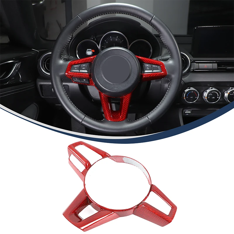 Для Mazda MX-5/Fiat 124/Abbas 124 2016 + модификация салона автомобиля, кнопка на руле, рамка из настоящего углеродного волокна
Для Mazda MX-5/Fiat 124/Abbas 124 2016 + модификация салона автомобиля, кнопка на руле, рамка из настоящего углеродного волокна