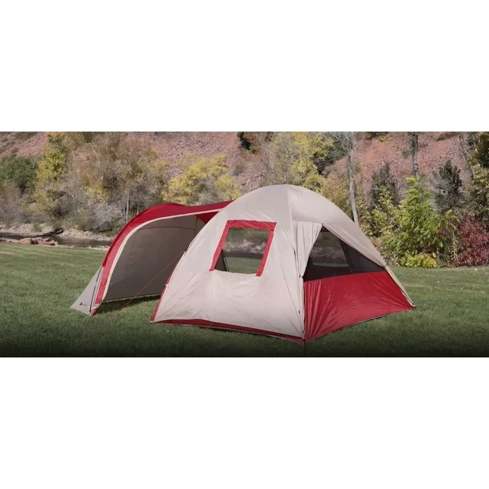 6-Person Dome Tent with Sitting Area - Floor Area-15'x11', Carry Weight- 21.38lbs. Ample Sleeping Space Tents
6-Person Dome Tent with Sitting Area - Floor Area-15'x11', Carry Weight- 21.38lbs. Ample Sleeping Space Tents