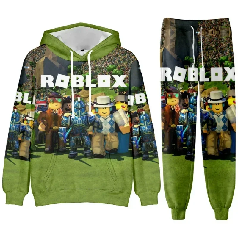 Game Roblox Anime Cartoon Printed Kids Hoodie and Sweatpants Set Casual Spring Autumn Clothing for Boys Girls Student Gift
Game Roblox Anime Cartoon Printed Kids Hoodie and Sweatpants Set Casual Spring Autumn Clothing for Boys Girls Student Gift