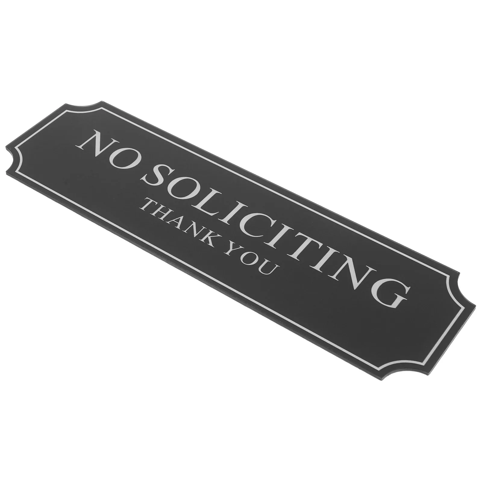 No Soliciting Self Adhesive Acrylic Door Sign Front Door Plate House Black Traffic Safety Easy Application
No Soliciting Self Adhesive Acrylic Door Sign Front Door Plate House Black Traffic Safety Easy Application