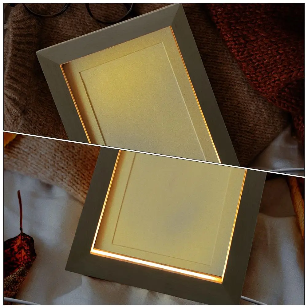 LED Luminous Photo Frame 170x130mm USB Warm Light Creative 3D Night Lamp Wooden Picture Holder Home Decor Gifts
LED Luminous Photo Frame 170x130mm USB Warm Light Creative 3D Night Lamp Wooden Picture Holder Home Decor Gifts