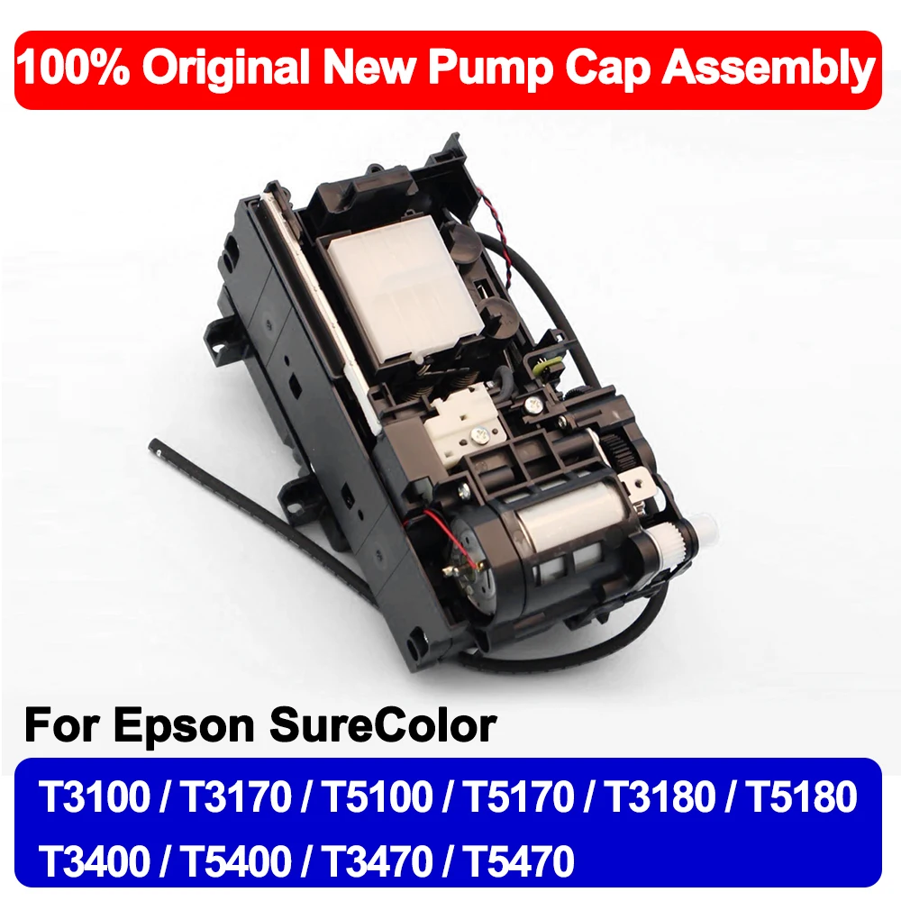 Оригинальный новый колпачок насоса в сборе для Epson Surecolor T3100 T3170 T5100 T5170 T3180 T5180 T3400 T5400 T3470 T5470 чистящий блок
Оригинальный новый колпачок насоса в сборе для Epson Surecolor T3100 T3170 T5100 T5170 T3180 T5180 T3400 T5400 T3470 T5470 чистящий блок