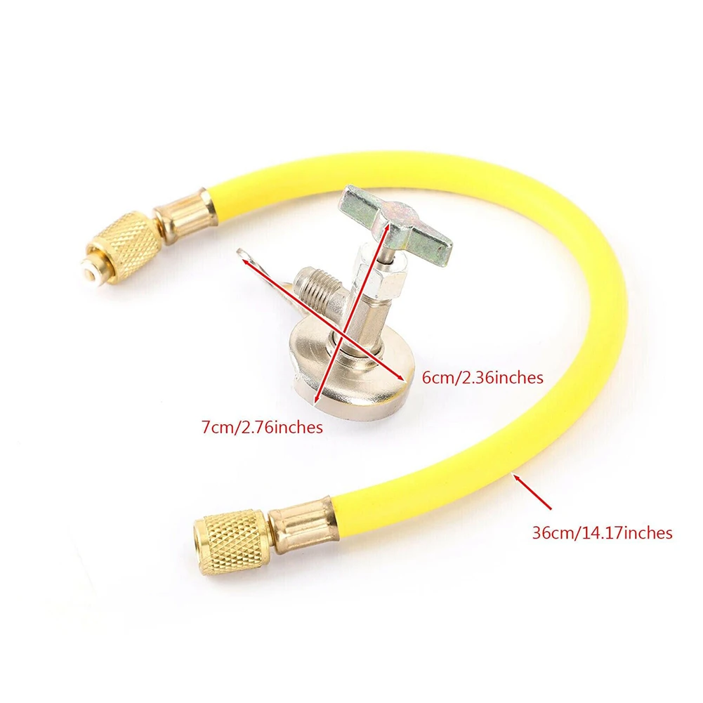 2022 A/C R12 R22 Can Tap Tapper Charging Recharge Hose Valve Kit Faucet 7x6cm Hose 36x1.6cm R12 AC System
2022 A/C R12 R22 Can Tap Tapper Charging Recharge Hose Valve Kit Faucet 7x6cm Hose 36x1.6cm R12 AC System