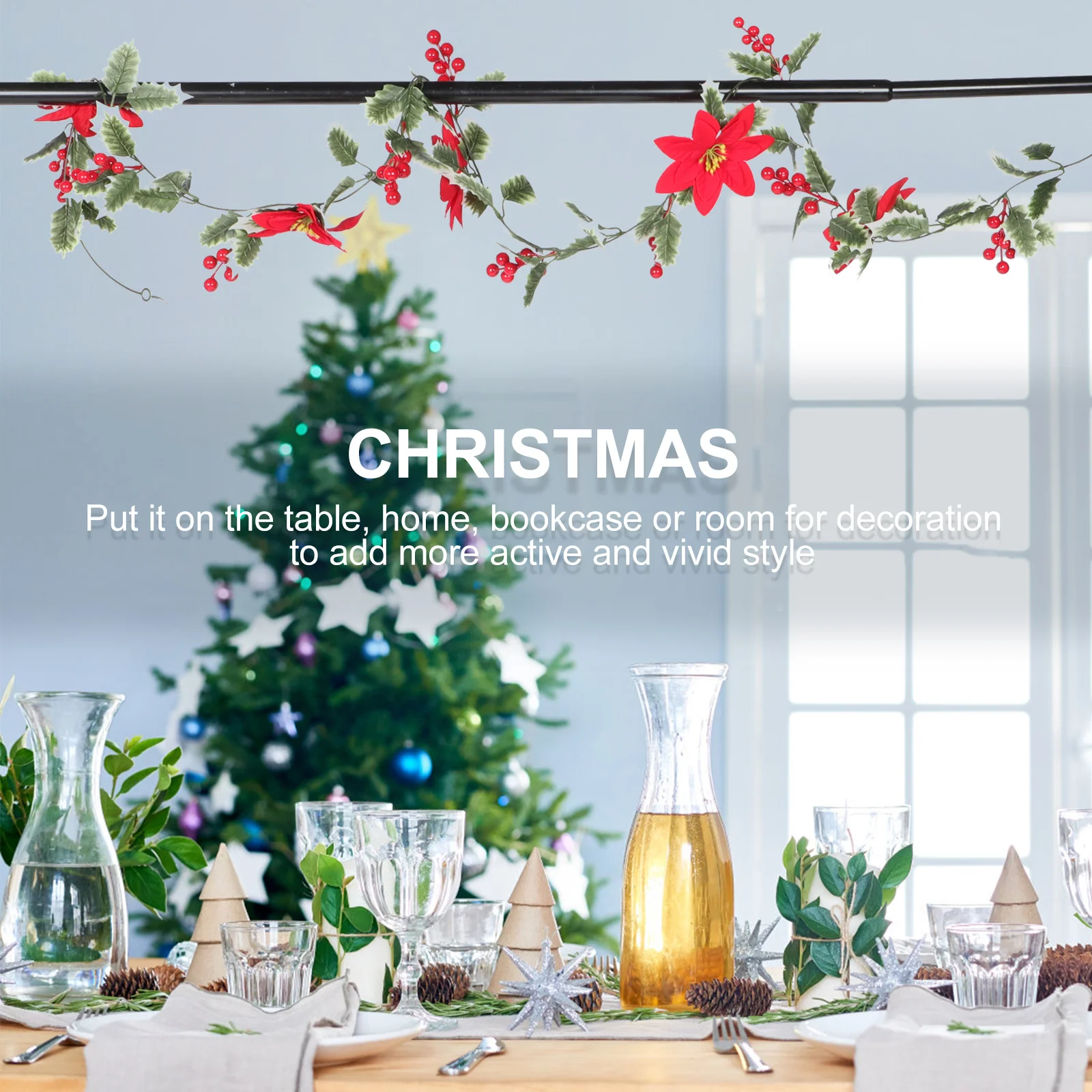 Artificial Christmas Vine Rattan Red Decorative Rattan for Tree Bedroom Garden Holiday Party Decoration
Artificial Christmas Vine Rattan Red Decorative Rattan for Tree Bedroom Garden Holiday Party Decoration