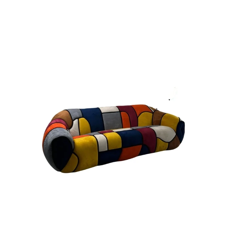 Frosted fleece three-person studio rainbow sofa
Frosted fleece three-person studio rainbow sofa