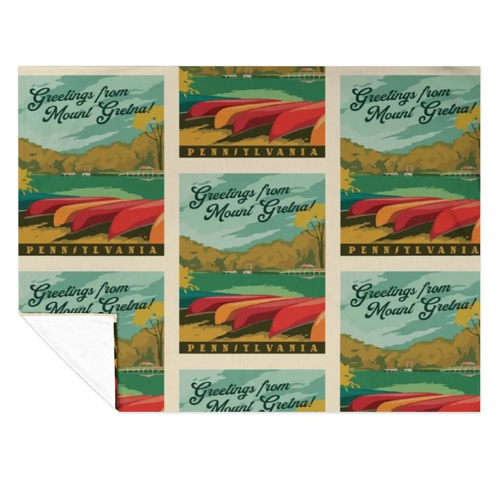 Greetings from Mount Gretna: Canoes at the Lake (2023 Limited Edition) Throw Blanket Sofa Quilt Beach Blankets
Greetings from Mount Gretna: Canoes at the Lake (2023 Limited Edition) Throw Blanket Sofa Quilt Beach Blankets