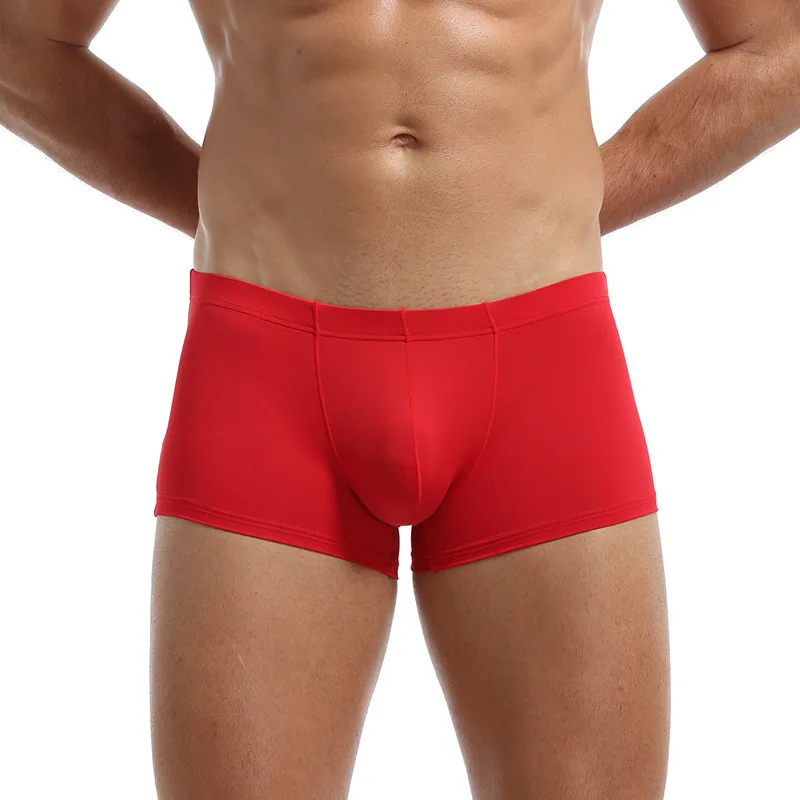 Men's Ultra-thin Sexy Underwear Low Waist U Convex Boxer Shorts Solid Color Casual Breathable Comfortable Flat Corner Underpants
Men's Ultra-thin Sexy Underwear Low Waist U Convex Boxer Shorts Solid Color Casual Breathable Comfortable Flat Corner Underpants