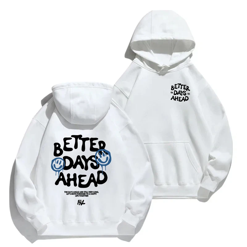 Better Days Ahead Letter Graphic Men Women Hoodies Letter Casual Oversize Hoodies Fashion Hoodies Clothes Winter Loose Hoodies
Better Days Ahead Letter Graphic Men Women Hoodies Letter Casual Oversize Hoodies Fashion Hoodies Clothes Winter Loose Hoodies