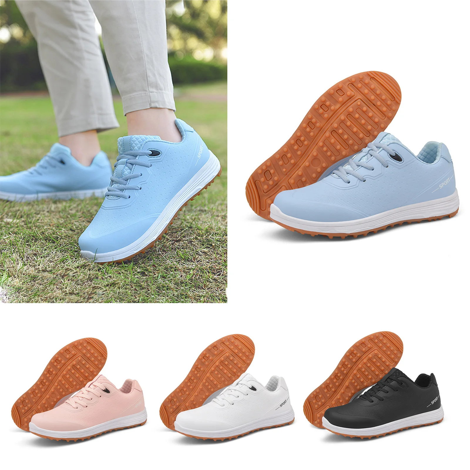 #36-46 Men Women Anti-slip Rubber Sole Golf Shoes Water Resistant Sports Shoes for Outdoor Activities Golfing Training
#36-46 Men Women Anti-slip Rubber Sole Golf Shoes Water Resistant Sports Shoes for Outdoor Activities Golfing Training
