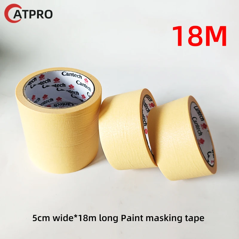 5cm wide*18m long Paint masking tape high temperature resistant automotive masking tape, high viscosity and no falling off
5cm wide*18m long Paint masking tape high temperature resistant automotive masking tape, high viscosity and no falling off