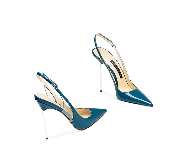 New Pointed Shallow Mouth Elegant Blue Patent Leather Pointed Shoes for Women's Beauticians High Heels
New Pointed Shallow Mouth Elegant Blue Patent Leather Pointed Shoes for Women's Beauticians High Heels