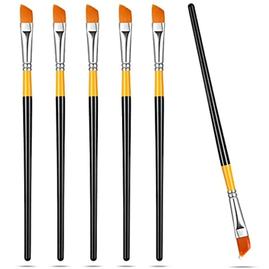 6 Pieces 1/2 Inch Acrylic Paint Brushes Angled Flat Art Brush Set Small Artist Paint Brushes for Acrylic Craft, Watercolor, Oil
6 Pieces 1/2 Inch Acrylic Paint Brushes Angled Flat Art Brush Set Small Artist Paint Brushes for Acrylic Craft, Watercolor, Oil