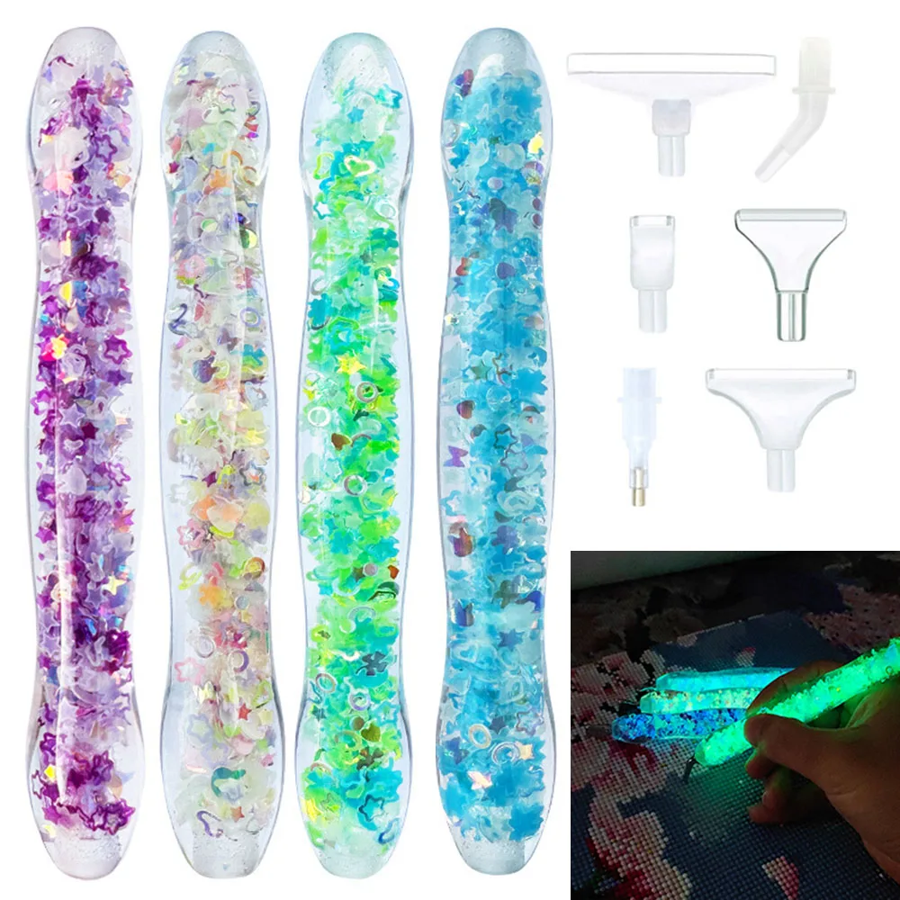 Luminous Diamond Painting Pen Resin Point Drill Pen 5D DIY Lighting Pen with Plastic Replacement Tips Diamond Embroidery Tool
Luminous Diamond Painting Pen Resin Point Drill Pen 5D DIY Lighting Pen with Plastic Replacement Tips Diamond Embroidery Tool