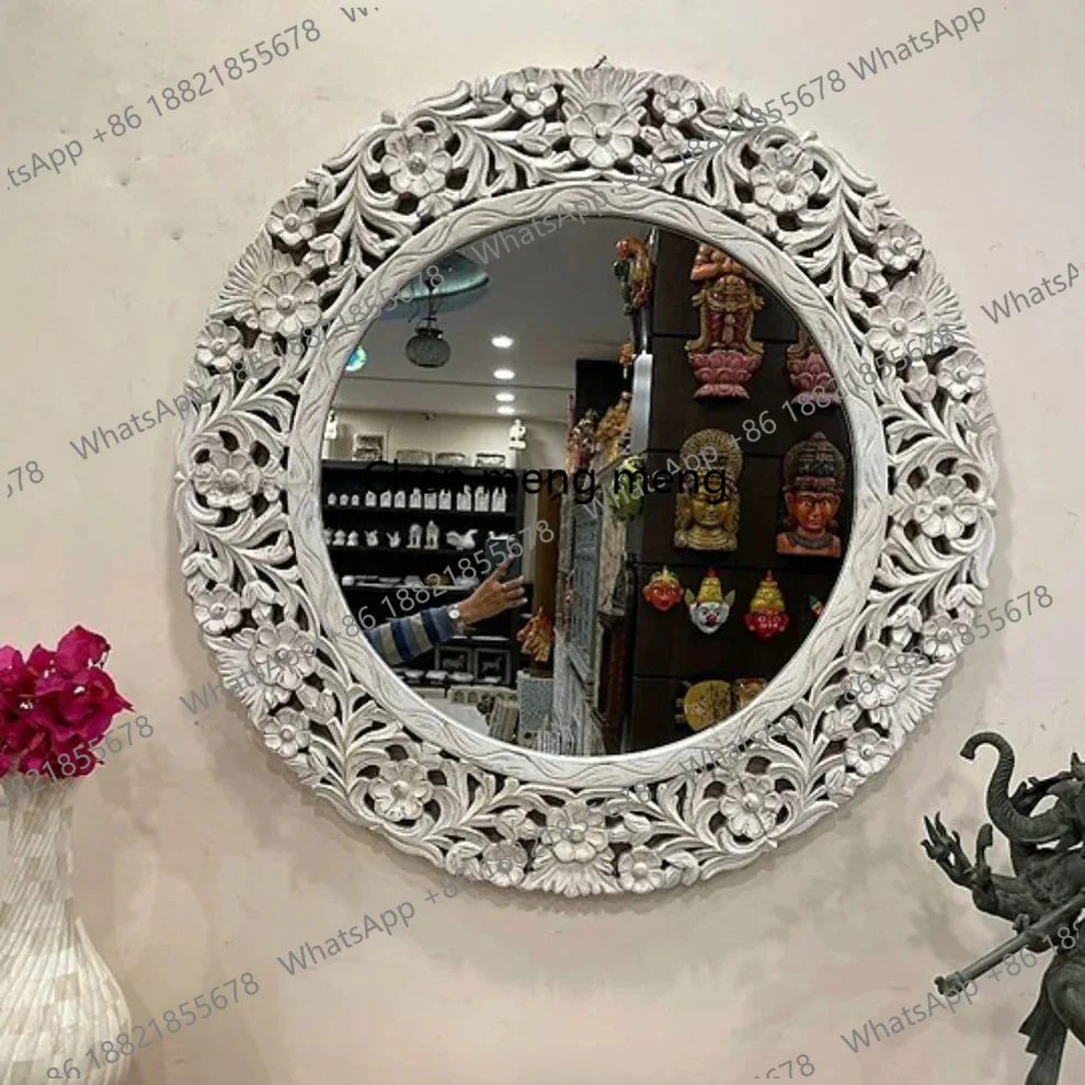 European makeup mirror round art living room background wall decorative mirror bedroom bathroom bathroom mirror
European makeup mirror round art living room background wall decorative mirror bedroom bathroom bathroom mirror