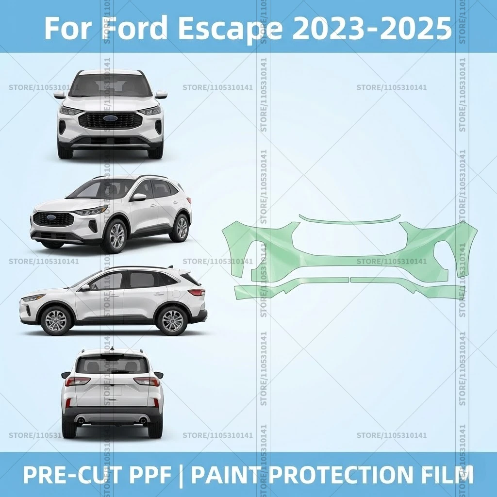 For Ford Escape 2023-2025 Pre-Cut Paint Protection Film PPF Transparent Car Film Professional Automotive PPF Front Bumper
For Ford Escape 2023-2025 Pre-Cut Paint Protection Film PPF Transparent Car Film Professional Automotive PPF Front Bumper