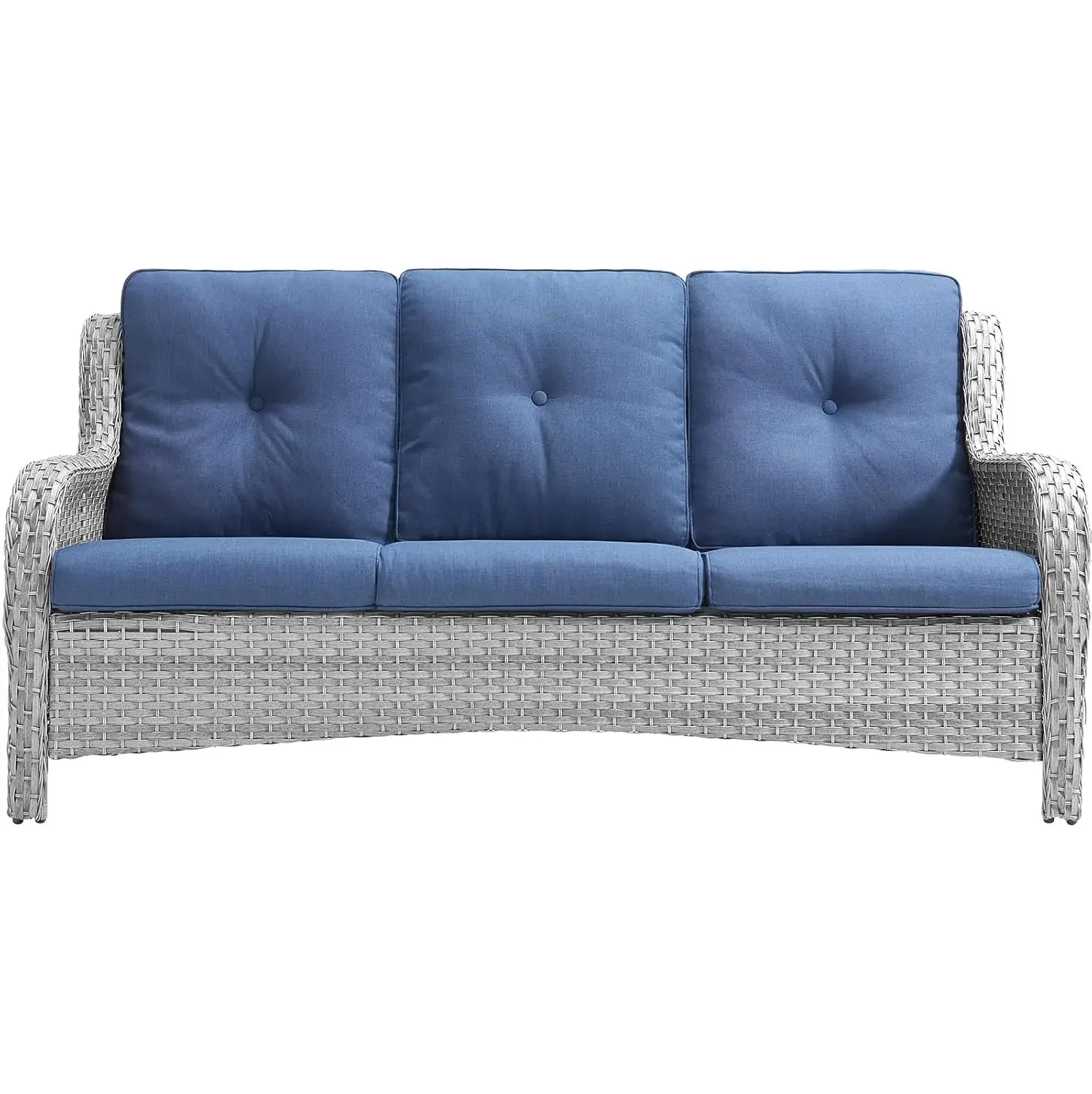 3-Seat Wicker Outdoor Sofa All-Weather Rattan Deep Seating High Back Balcony Porch Deck Furniture Custom
3-Seat Wicker Outdoor Sofa All-Weather Rattan Deep Seating High Back Balcony Porch Deck Furniture Custom