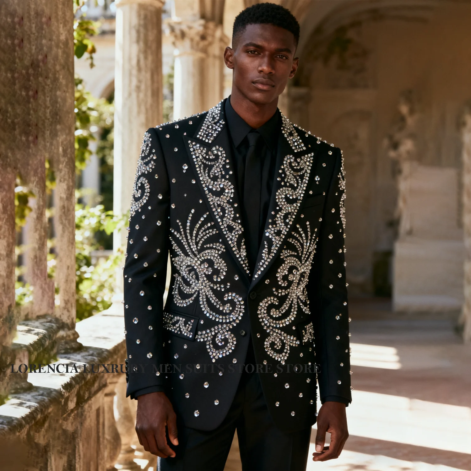 Роскошный элитный мужской костюм из двух предметов с лацканами, облегающий спортивный смокинг для жениха по индивидуальному заказу, свадебный фрак, ювелирные изделия с кристаллами, Ropa homre
Роскошный элитный мужской костюм из двух предметов с лацканами, облегающий спортивный смокинг для жениха по индивидуальному заказу, свадебный фрак, ювелирные изделия с кристаллами, Ropa homre