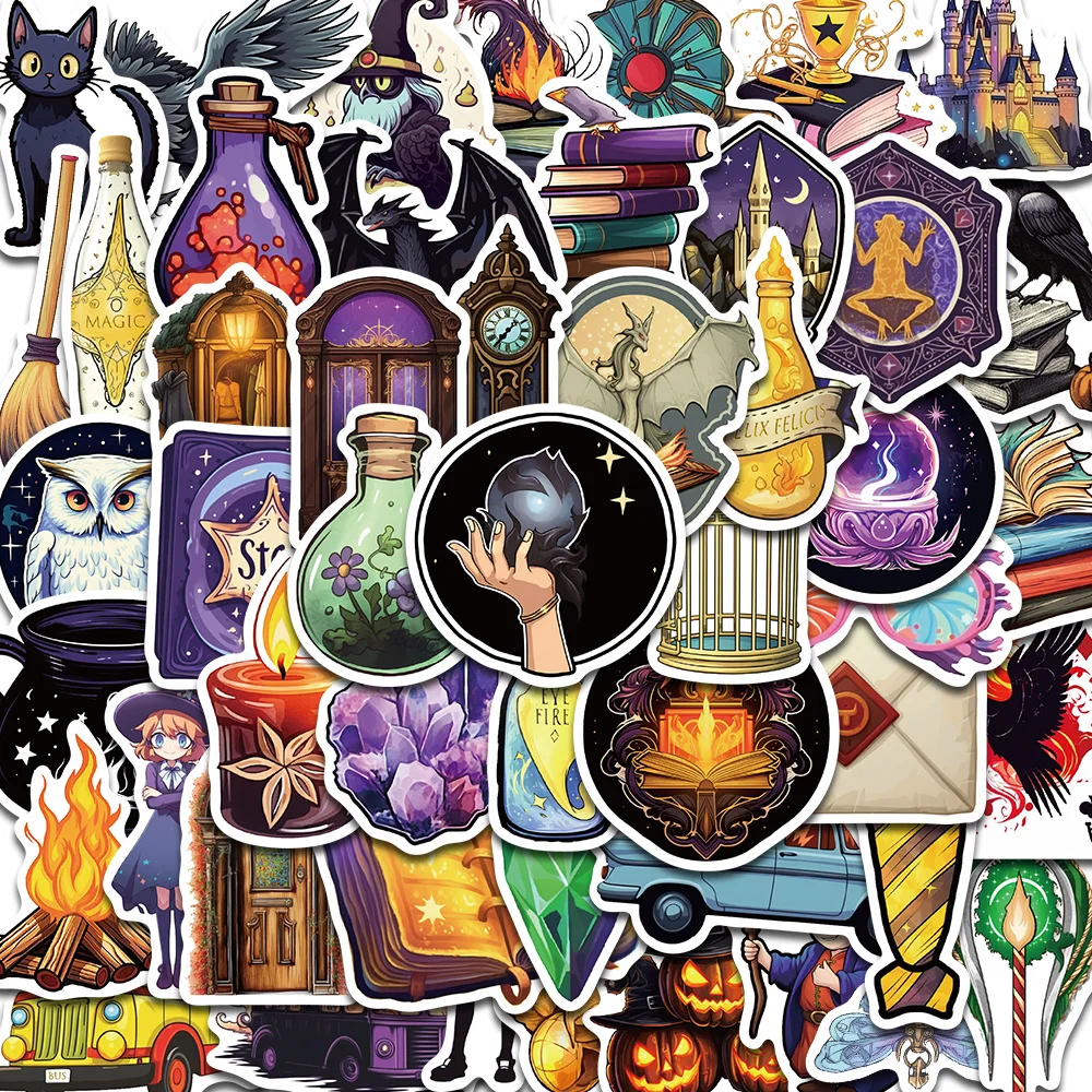 50PCS Funny Magic Academy Stickers Streetwear Creative Art Phone Y2k Fashion PVC Wall Coffee Bar Home Scrapbooking Wall Sticker
50PCS Funny Magic Academy Stickers Streetwear Creative Art Phone Y2k Fashion PVC Wall Coffee Bar Home Scrapbooking Wall Sticker