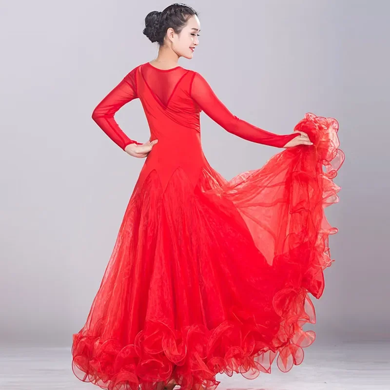 9 Colors Ballroom Dance Dresses Lady's High Quality Simple Style Blue Tango Waltz Dancing Skirt Ballroom Dance Competition Dress
9 Colors Ballroom Dance Dresses Lady's High Quality Simple Style Blue Tango Waltz Dancing Skirt Ballroom Dance Competition Dress