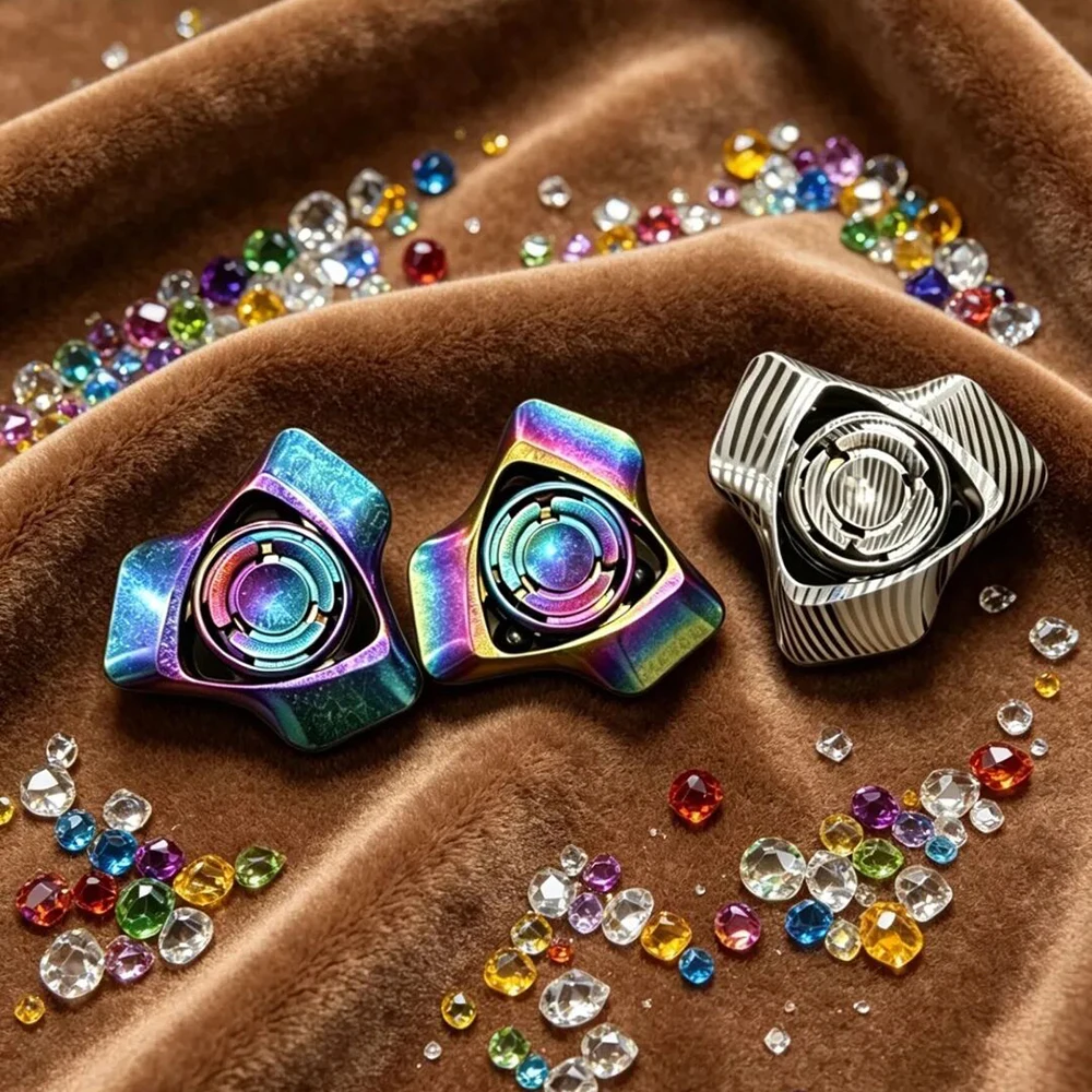Spinmoon EDC Mini Huan Fidget Spinner Stress Relief Toy Portable Office Gyro Anxiety Toys Metal Three-Bladed Fidget Spinner
Spinmoon EDC Mini Huan Fidget Spinner Stress Relief Toy Portable Office Gyro Anxiety Toys Metal Three-Bladed Fidget Spinner