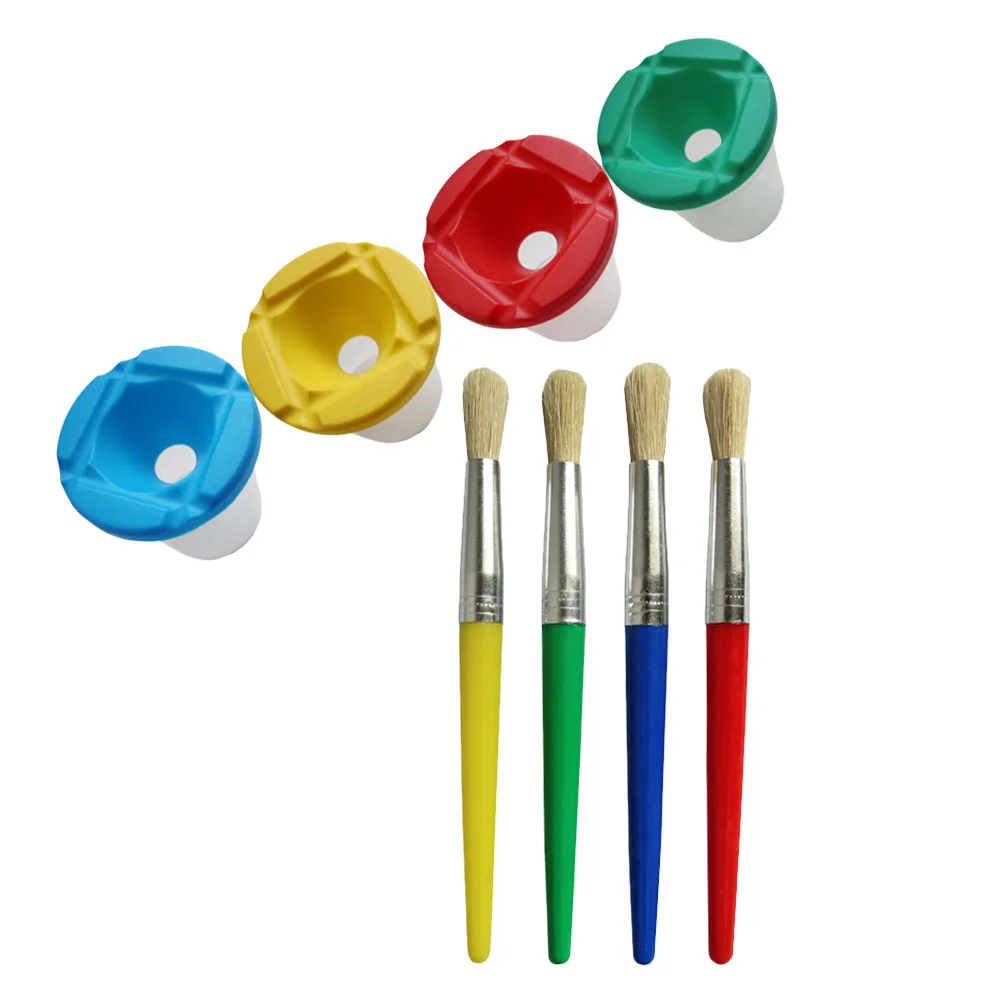 Kids Washable Paint Washing Holder Kit Tray Color Lid Cups Brush for Drawing Tool Graffiti Child
Kids Washable Paint Washing Holder Kit Tray Color Lid Cups Brush for Drawing Tool Graffiti Child