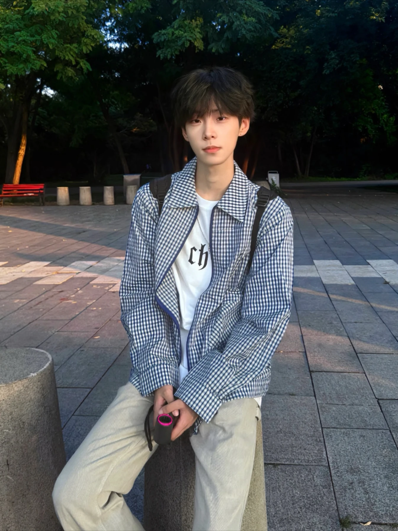 American Sle Casual Plaid irt Jaet Men's Loose Design Spring Autumn Sports Couple Turn-down Collar Long Sve Polyeste...
American Sle Casual Plaid irt Jaet Men's Loose Design Spring Autumn Sports Couple Turn-down Collar Long Sve Polyeste...