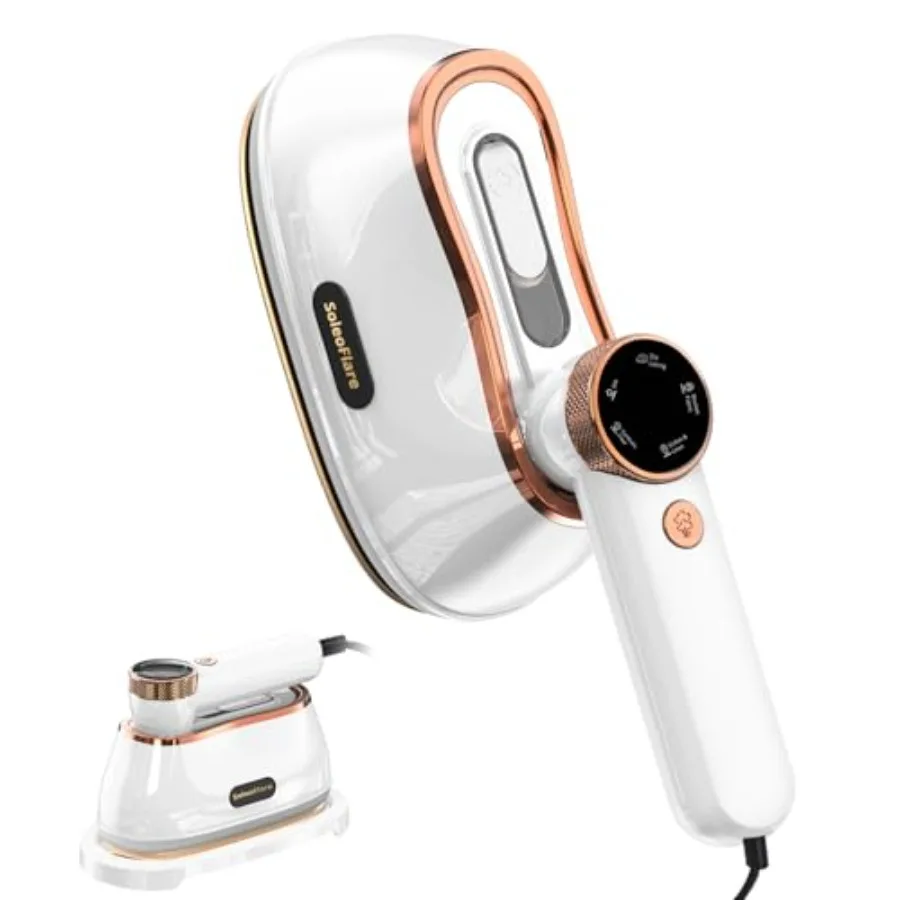 Steamer for Clothes and Iron 2in1 1200W Travel Steam Iron 5 Modes LCD 180ml for 20 Min Steam UL 141 Tests Passed White 120V
Steamer for Clothes and Iron 2in1 1200W Travel Steam Iron 5 Modes LCD 180ml for 20 Min Steam UL 141 Tests Passed White 120V