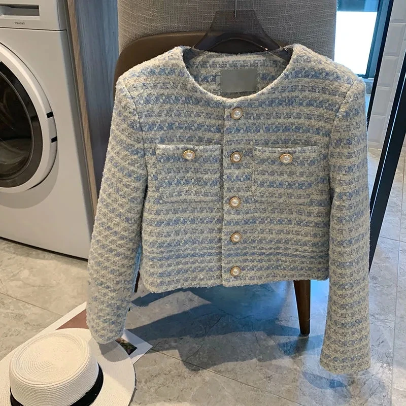 High Quality Designer Pearl Buckle Fragrance Suit Coat Women's 2022 Spring Autumn New Loose Balzers
High Quality Designer Pearl Buckle Fragrance Suit Coat Women's 2022 Spring Autumn New Loose Balzers