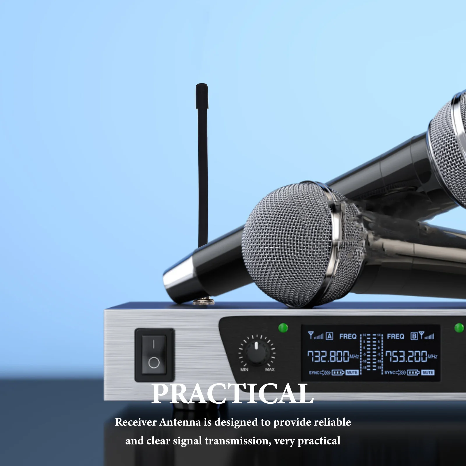 Antenna Accessory For Wireless Microphone System Lightweight Receiver Antenna Replacement For T3 Stable Signal
Antenna Accessory For Wireless Microphone System Lightweight Receiver Antenna Replacement For T3 Stable Signal