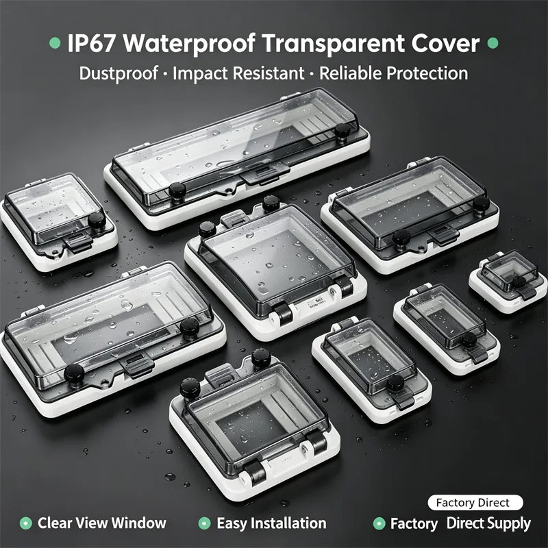 IP67 Circuit Breaker Transparent Waterproof Box Window Distribution Box Protect Window Cover Monitor Observation Window Switch
IP67 Circuit Breaker Transparent Waterproof Box Window Distribution Box Protect Window Cover Monitor Observation Window Switch