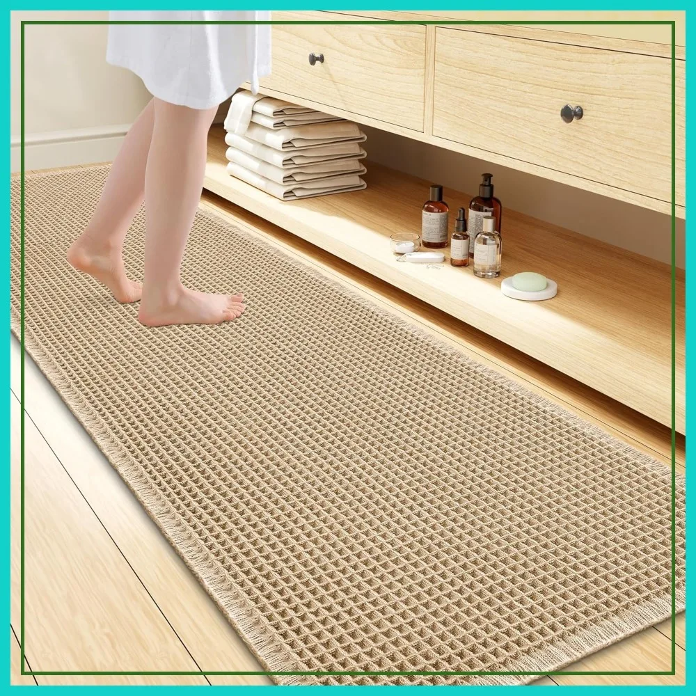 Extra Soft Absorbent Waffle Bath Mat 72x24, Non Slip Quick Dry Machine Washable Bathroom Rug for Floor Tub Shower, Brown
Extra Soft Absorbent Waffle Bath Mat 72x24, Non Slip Quick Dry Machine Washable Bathroom Rug for Floor Tub Shower, Brown