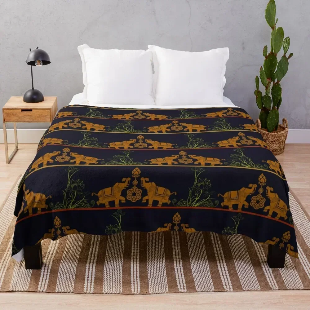 Rajasthani Elephant Print Throw Blanket Decorative Soft Throw Blanket for Couch Sofa
Rajasthani Elephant Print Throw Blanket Decorative Soft Throw Blanket for Couch Sofa
