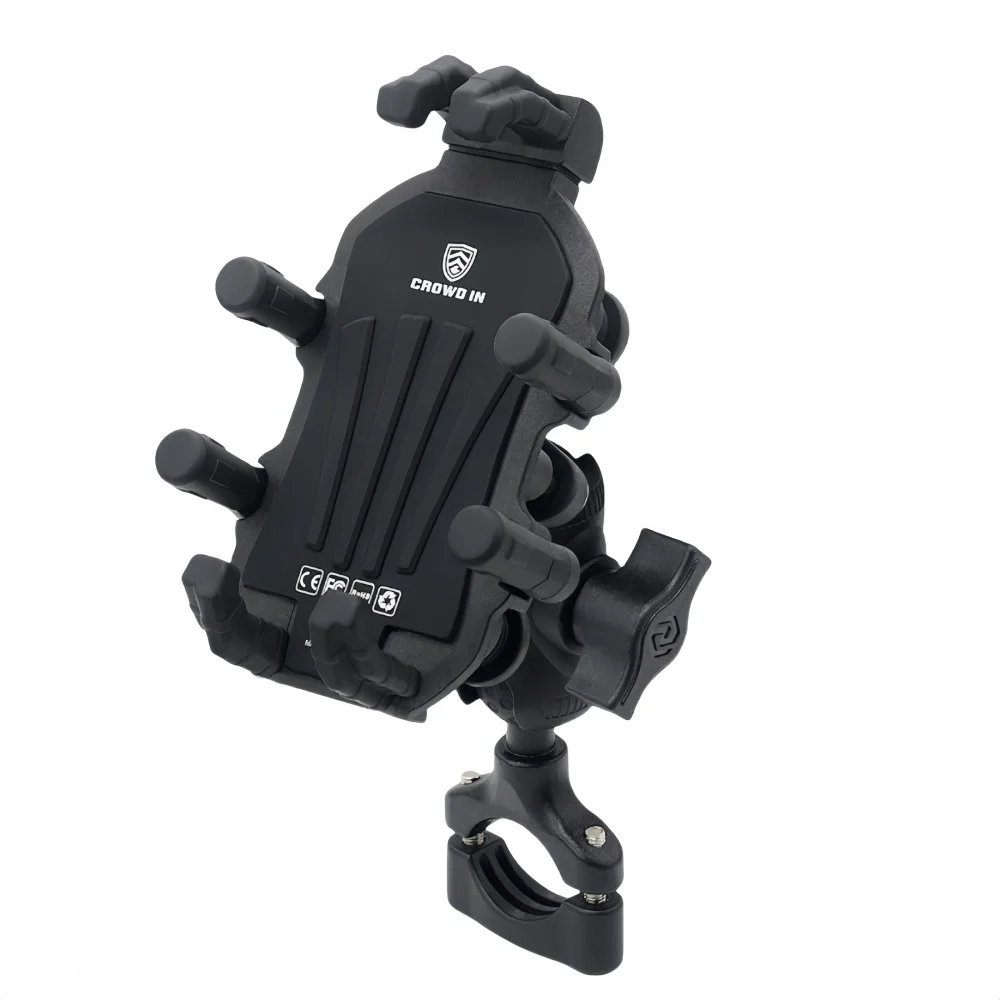  Крепление для телефона на мотоцикле, антивибрационный кронштейн из алюминиевого сплава, держатель для руля для езды на велосипеде 
 Крепление для телефона на мотоцикле, антивибрационный кронштейн из алюминиевого сплава, держатель для руля для езды на велосипеде