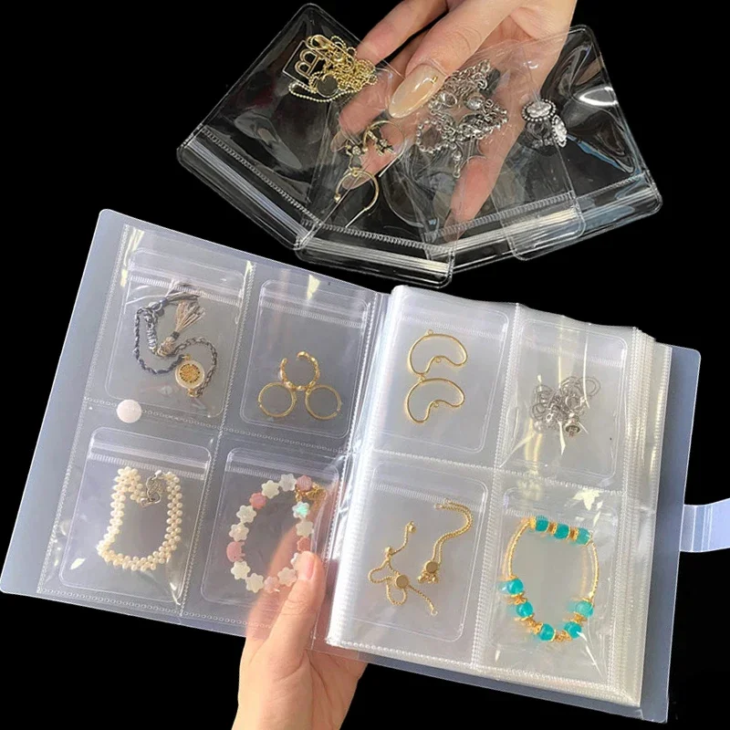 Transparent Anti-oxidation Jewelry Storage Album Earrings Necklace Rings Display Stand Portable Packaging Holder Organizer Box
Transparent Anti-oxidation Jewelry Storage Album Earrings Necklace Rings Display Stand Portable Packaging Holder Organizer Box