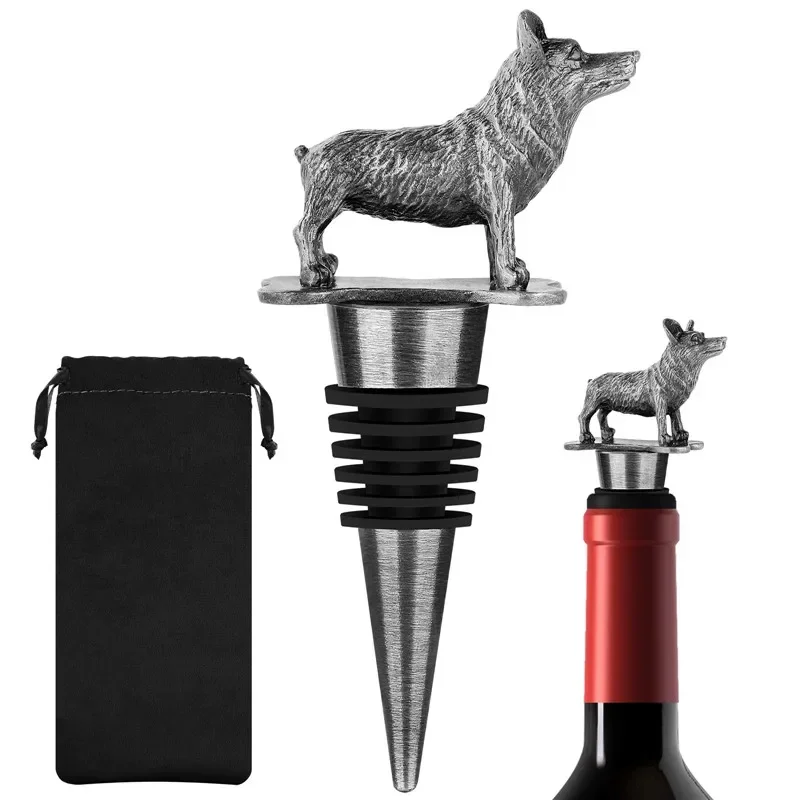 Lovely Corgi Shape Wine Stopper Metal Bottle Stoppers for Champagne Saver Restaurant Kitchen Club Wedding Party Accessory
Lovely Corgi Shape Wine Stopper Metal Bottle Stoppers for Champagne Saver Restaurant Kitchen Club Wedding Party Accessory
