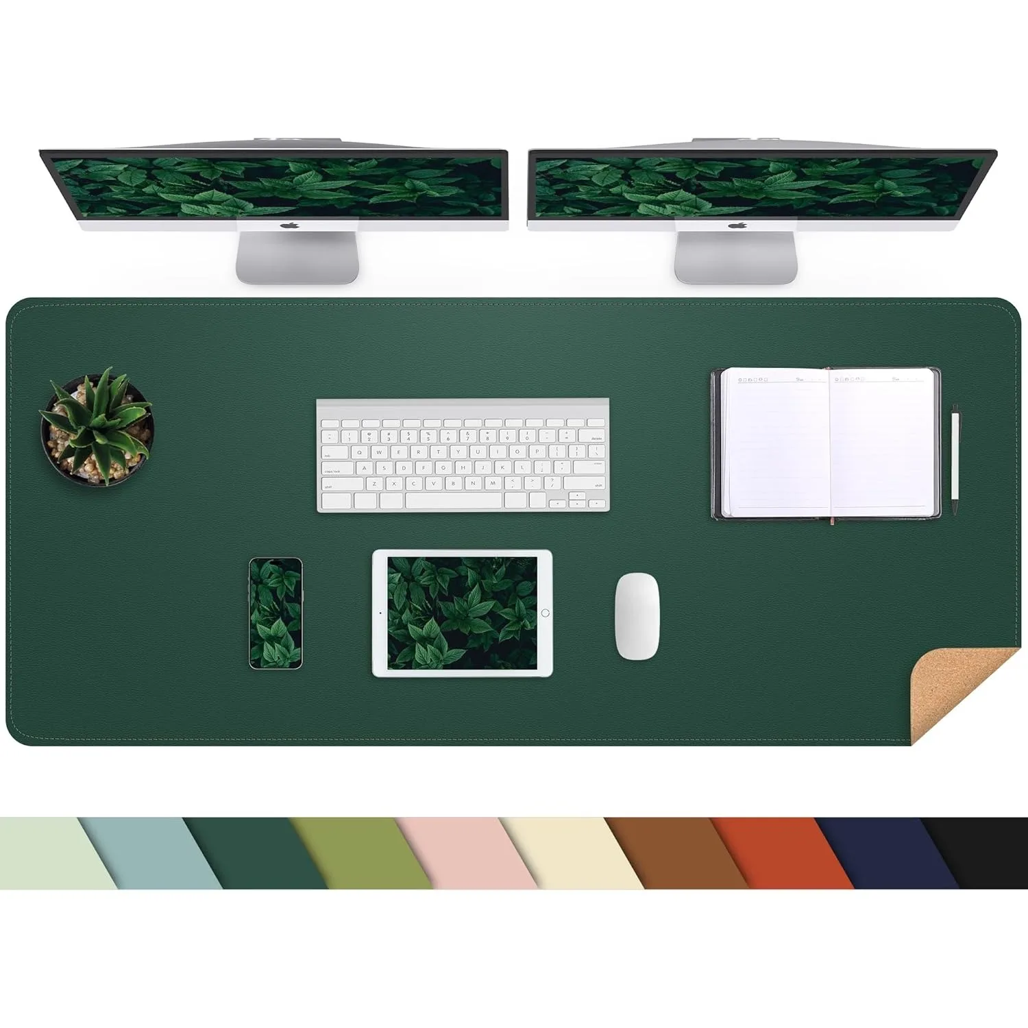 Leather Desk pad Protector, Large Desk mat with Natural Cork & PU Leather,Mouse pad,Non-Slip Office Desk Mat,Waterproof
Leather Desk pad Protector, Large Desk mat with Natural Cork & PU Leather,Mouse pad,Non-Slip Office Desk Mat,Waterproof