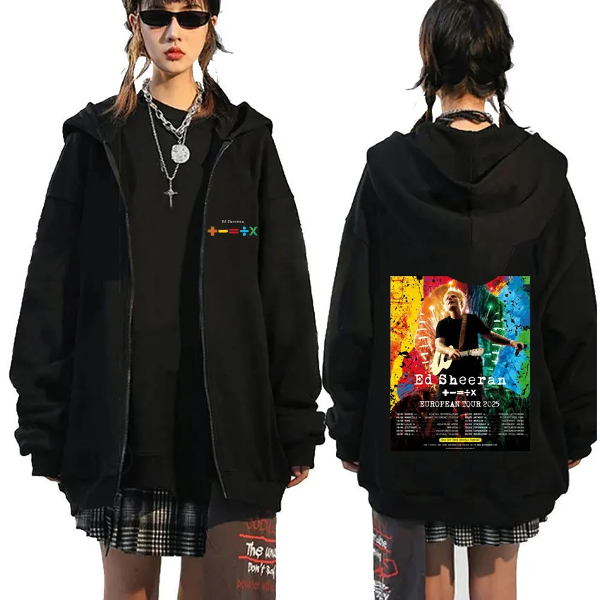Ed Sheeran European Tour 2025 Zipper Hoodie Men Women Vintage Long Sleeve Zip Up Sweatshirt Men's Casual Oversized Zip Up Jacket
Ed Sheeran European Tour 2025 Zipper Hoodie Men Women Vintage Long Sleeve Zip Up Sweatshirt Men's Casual Oversized Zip Up Jacket