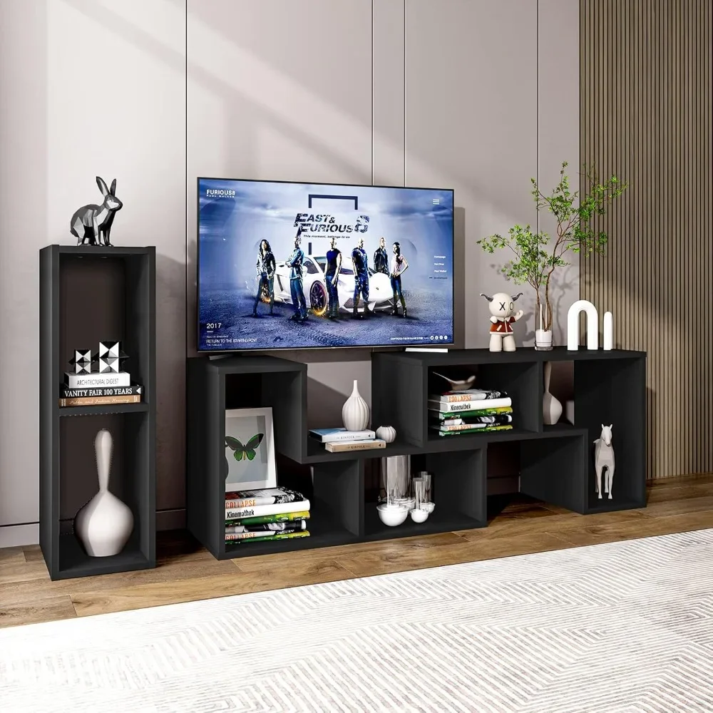 3 Pieces Console TV Stand, Free-Combination Entertainment Center for 50 55 60 65 Inch TV, Minimalist Modern TVs Media Stand
3 Pieces Console TV Stand, Free-Combination Entertainment Center for 50 55 60 65 Inch TV, Minimalist Modern TVs Media Stand