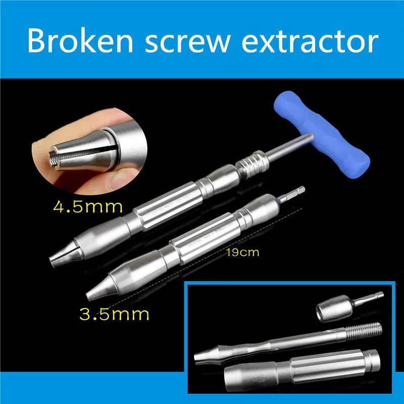 Orthopedic instrument medical 3.5 4.0 4.5 5.0 bone screw breaking extractor rotating lock device broken screw remov forcep nail
Orthopedic instrument medical 3.5 4.0 4.5 5.0 bone screw breaking extractor rotating lock device broken screw remov forcep nail