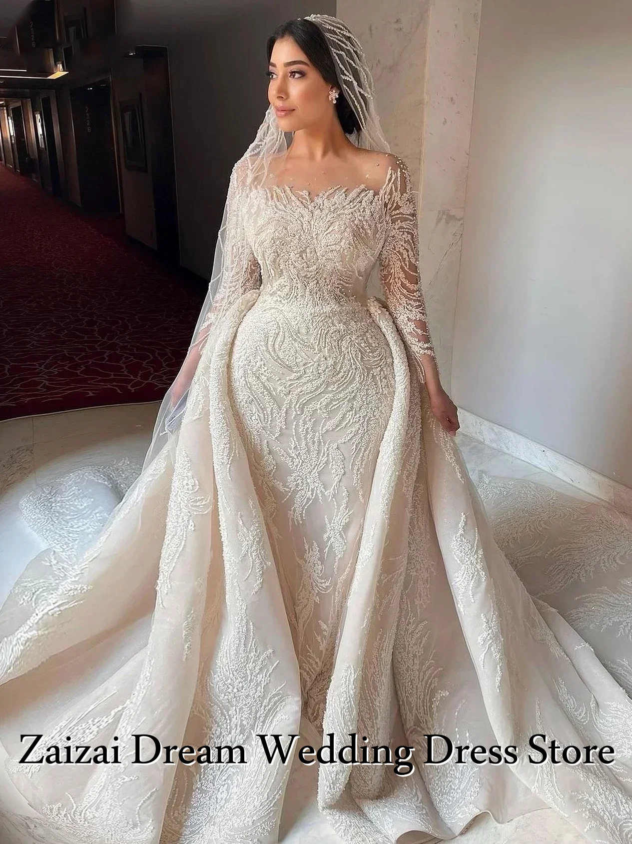 Customzied 2026 Luxury Sleeve Wedding Gown Beaded Mermaid Bride Dresses For Women Sequins Wedding Dress Vestidos De Novia
Customzied 2026 Luxury Sleeve Wedding Gown Beaded Mermaid Bride Dresses For Women Sequins Wedding Dress Vestidos De Novia