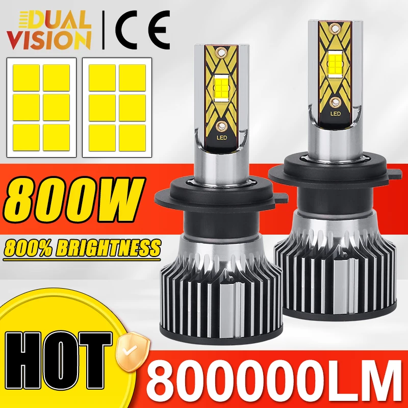 H7 Led H4 Светодиодные фары для автомобильных ламп H1 H11 H3 HB3 9005 HB4 9006 9012 H27 880 881 800W Светодиодные фары 6000K Автоматические противотуманные фары
H7 Led H4 Светодиодные фары для автомобильных ламп H1 H11 H3 HB3 9005 HB4 9006 9012 H27 880 881 800W Светодиодные фары 6000K Автоматические противотуманные фары