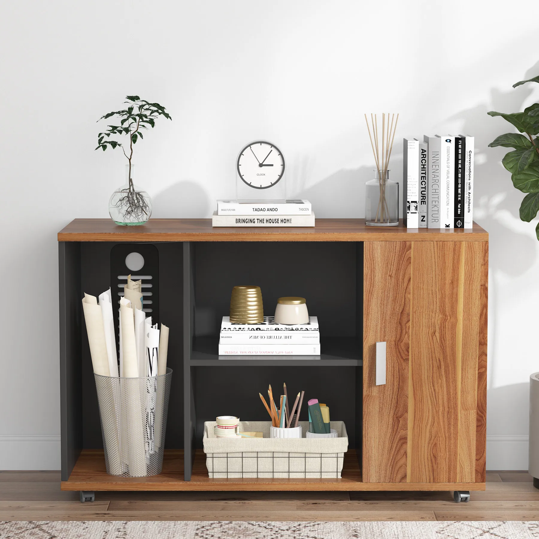 Tribesigns 39 inches File Cabinet, Large Printer Stand, Office Cabinet with Wheels, Doors and Open Storage Shelves
Tribesigns 39 inches File Cabinet, Large Printer Stand, Office Cabinet with Wheels, Doors and Open Storage Shelves