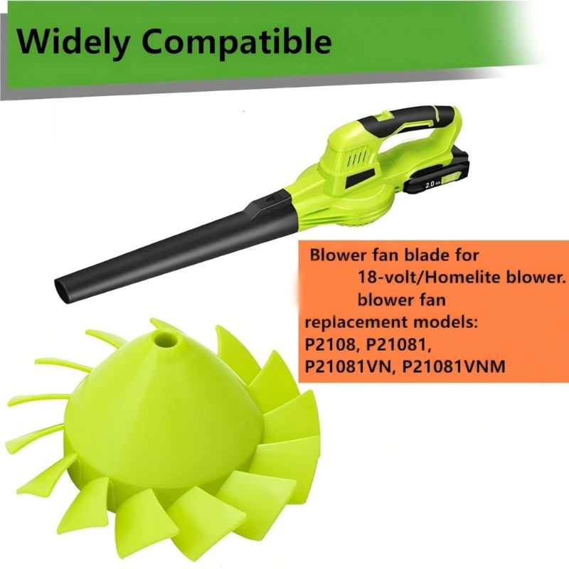 Blower Fan Blade Replacement Part 529437004 For 18V Cordless Blower Machines
Blower Fan Blade Replacement Part 529437004 For 18V Cordless Blower Machines