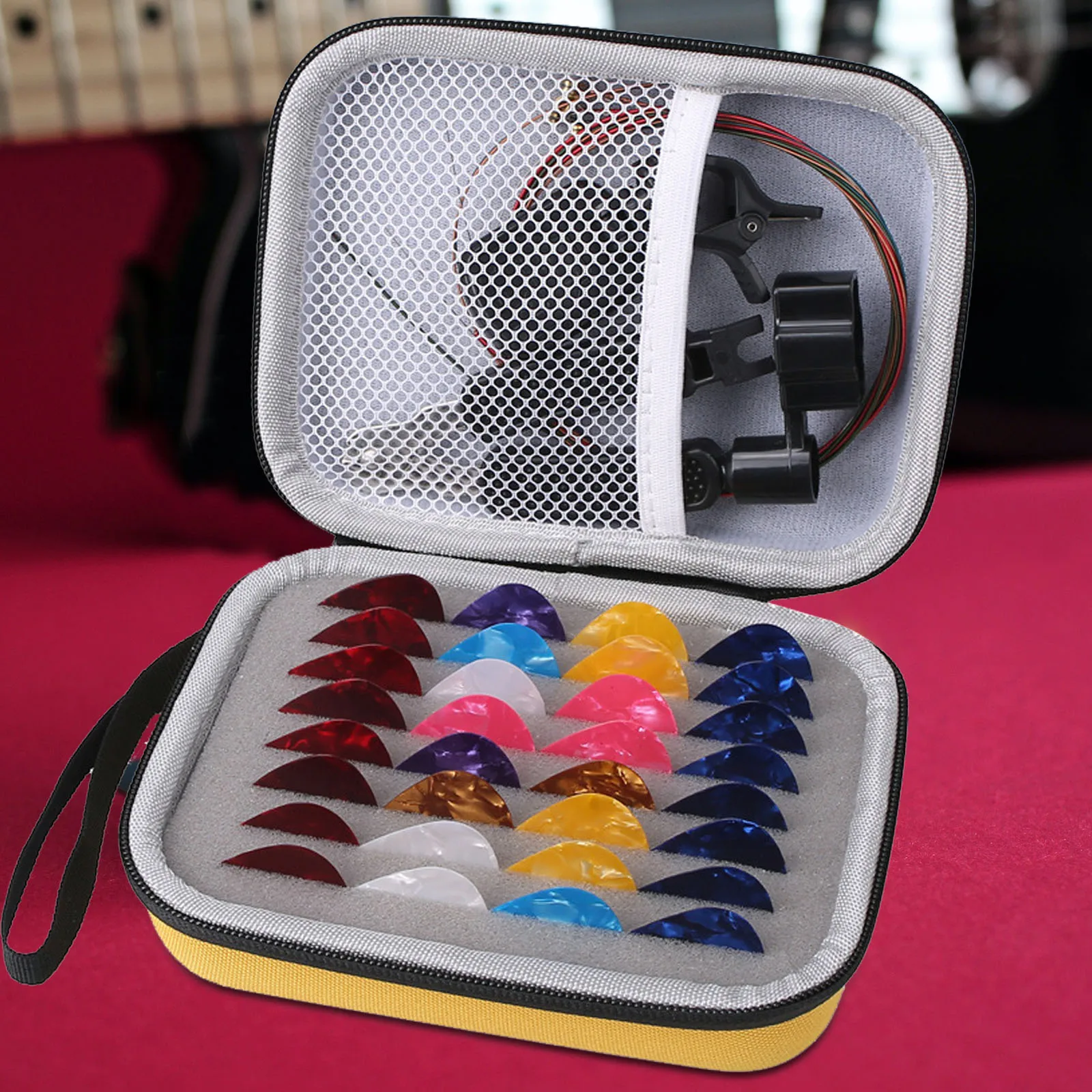 Guitar Pick Bag Picks Holder Storage Case EVA Material Compact Portable Organizer Acoustic Electric Guitar Accessories Bright
Guitar Pick Bag Picks Holder Storage Case EVA Material Compact Portable Organizer Acoustic Electric Guitar Accessories Bright